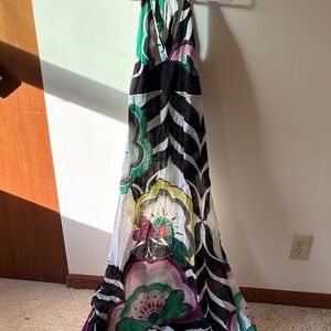 Floral Halter Maxi Dress